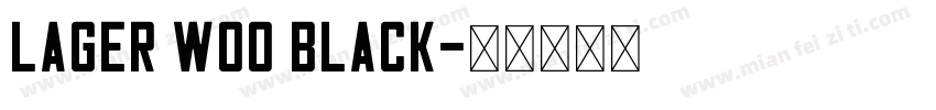 Lager W00 Black字体转换